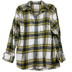 American Eagle Fall Plaid Soft Flannel